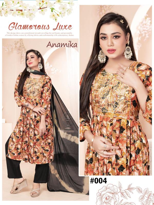 Fashion Talk Anamika Vol 2 Rayon Designer Kurti Bottom With Dupatta